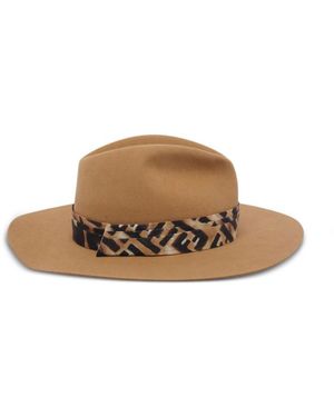 Fendi Wool Hat - Brown