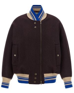Dries Van Noten 'Valdi' Bomber Jacket - Blue