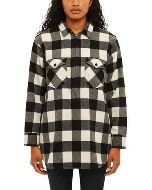 Woolrich Oversized Checks Shirt - Black