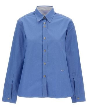 Wales Bonner Regular Solid Shirt - Blue