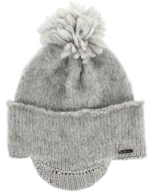 DSquared² Wool-Blend Beanie With Visor - Grey