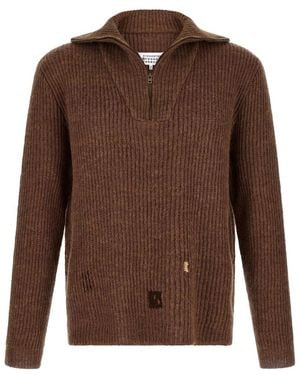 Maison Margiela Knitted Sweater - Brown