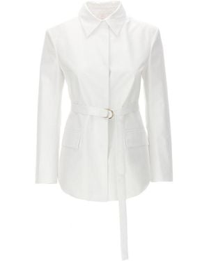 Valentino Belt Jacket - White
