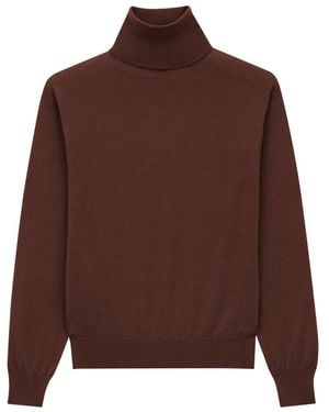 Saint Laurent Turtleneck Sweater - Brown