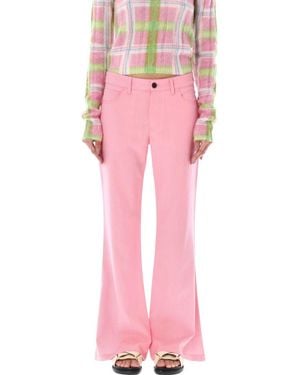 Marni Cool Wool Trousers - Pink