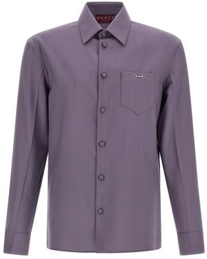 Gucci Wool Shirt - Purple
