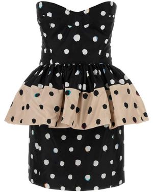 Fendi Printed Taffeta Dress - Black