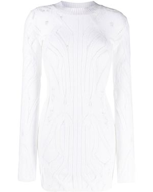 VITELLI Extremely Light Knitted Short Dress - White