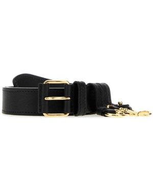 Miu Miu Textured Buckle Belt - Black