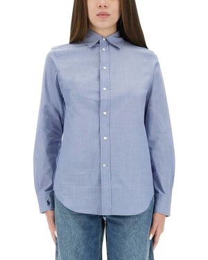 Polo Ralph Lauren Button-Down Embroidered Logo Shirt - Blue