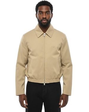 1989 STUDIO Shirt Collar Bomber Jacket - Natural