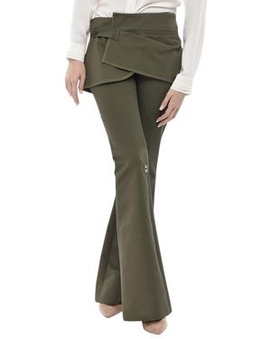 Courreges Slim Bootcut Pants - Green
