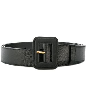 Prada Logo Buckle Belt - Black
