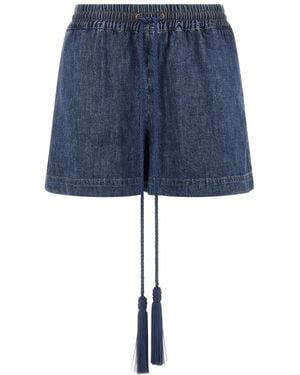 Valentino Vgold Shorts - Blue