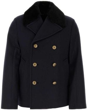 Prada Felt Coat - Black