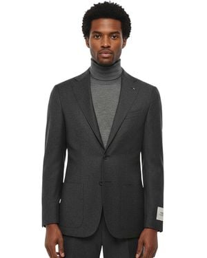 Corneliani Notched Lapel Blazer - Black
