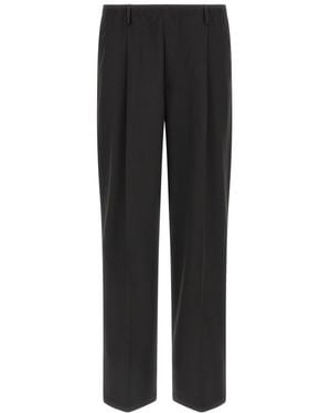 Cellar Door Straight Pleated Pants - Black