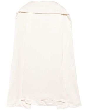 TOTEME Raw-Edge Silk Dress - White
