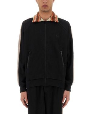 Sasquatchfabrix. Stripes Shirt Collar Jacket - Black