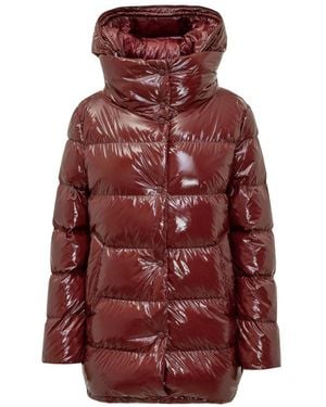 Herno Quilted Hood Jacket - Red