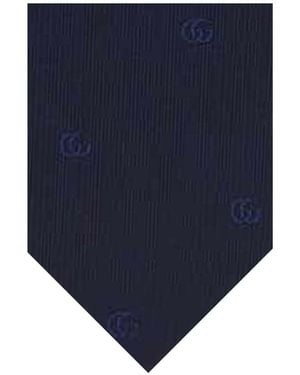 Gucci Logo Tie - Blue