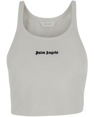 Palm Angels Classic Logo Tank Top - Grey
