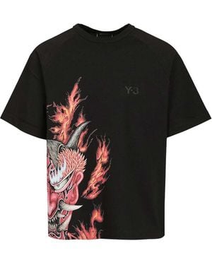 Y-3 Graphic Logo T-Shirt - Black