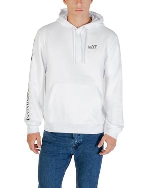 EA7 Graphic Logo Hoodie - White