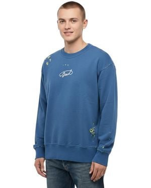DIESEL Crew Neck Sweatshirt - Blue