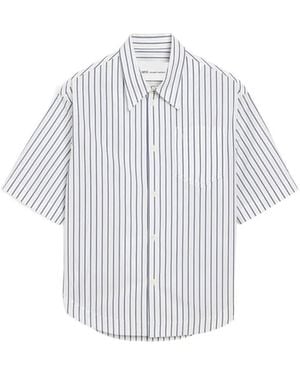 Ami Paris Loose Stripes Shirt - White