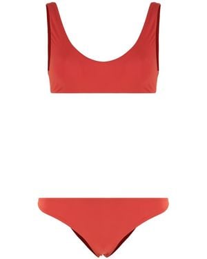 Lido Solid Swimwear - Red
