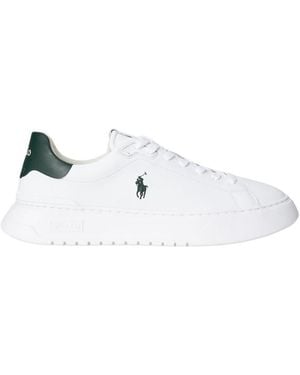 Ralph Lauren Leather Sneakers - White