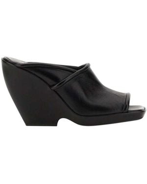 KHAITE The Stagg Wedges - Black
