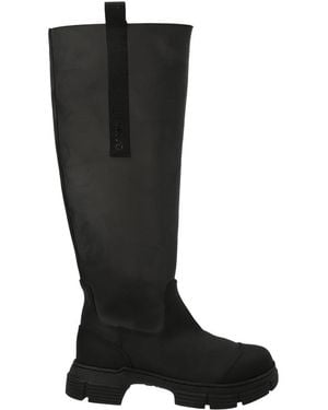Ganni Slip On Boots - Black