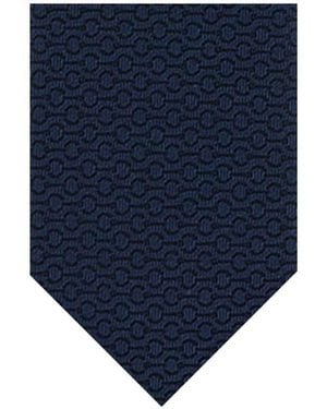 Gucci Geometric Textured Tie - Blue