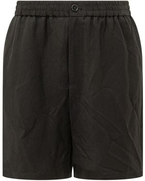 Ami Paris Solid Shorts - Black