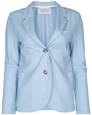 Harris Wharf London Light Single Breasted Blazer - Blue