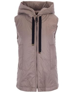 Max Mara Solid Hood Jacket - Brown