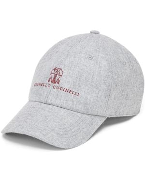 Brunello Cucinelli Logo Baseball Cap - Gray