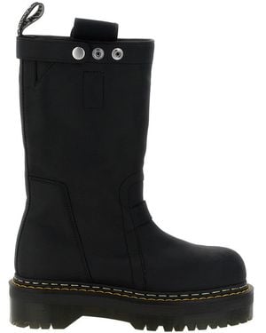 Rick Owens Quad Pull On Boots - Black