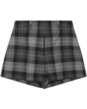 Dior Laine Tartan Shorts - Black