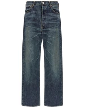 Visvim Relaxed High Rise Jeans - Blue