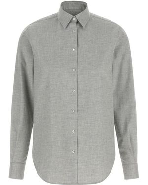 Xacus Regular Textured Shirt - Grey