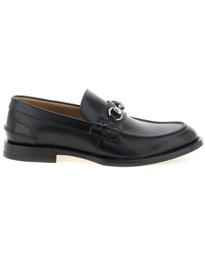 Gucci Solid Loafers - Black