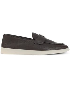 Prada Solid Loafers - Black