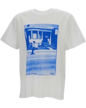 A.P.C. Crew Neck T-Shirt - Blue