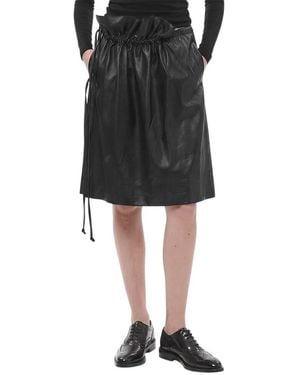 Stella McCartney Solid Knee Length Skirt - Black