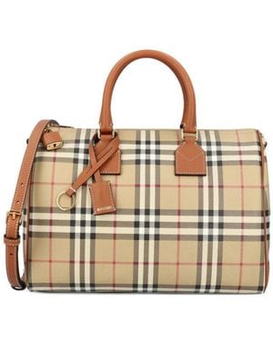 Burberry Bowling Medium Duffle Bag - Metallic