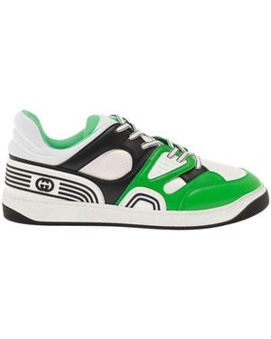 Gucci Color Block Sneakers - Green