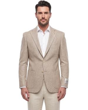 Corneliani Notched Lapel Blazer - Natural